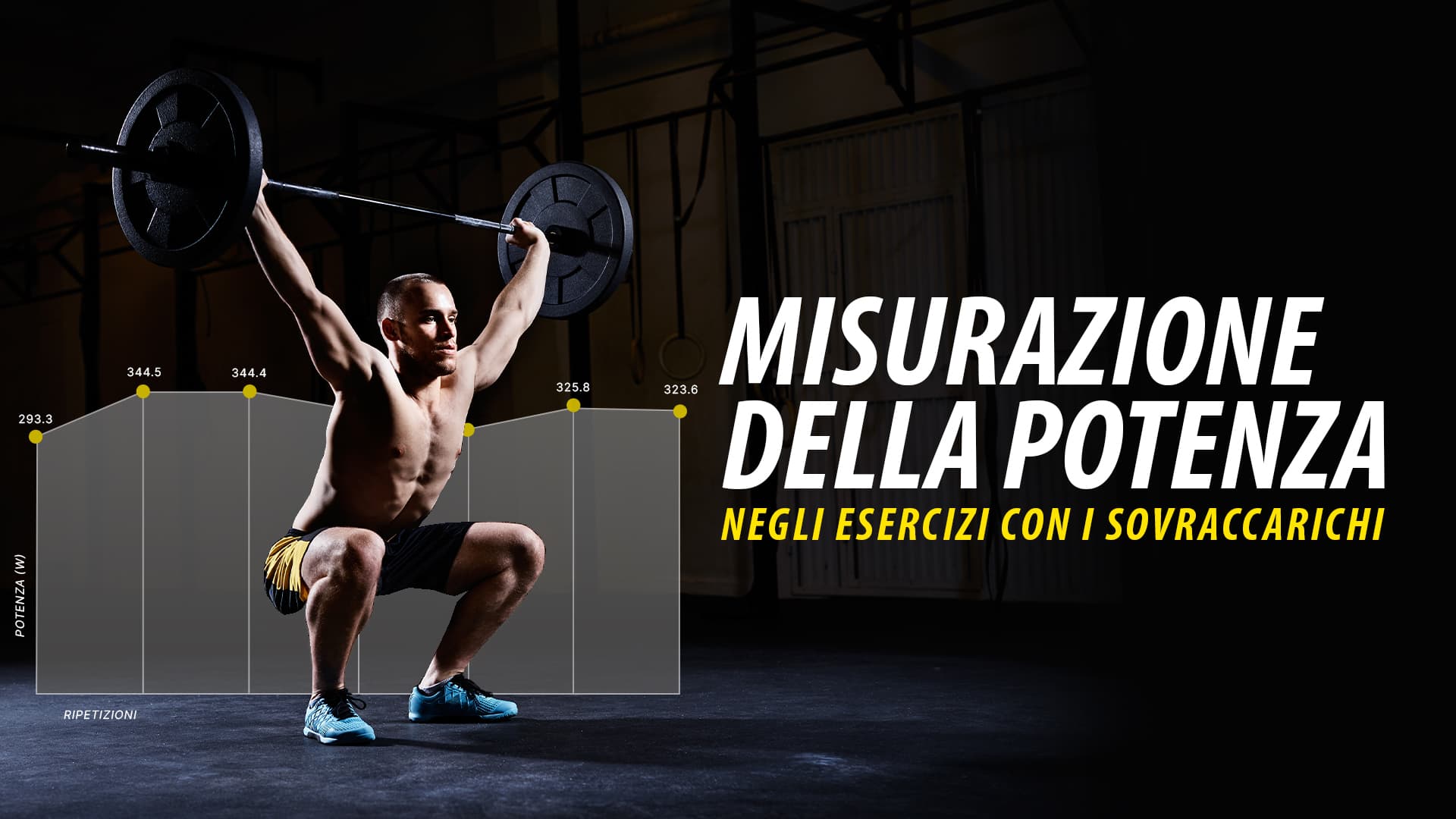Misurazione della potenza negli esercizi con i sovraccarichi