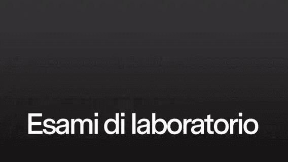 Esami di Laboratorio