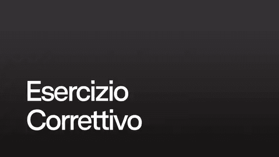 Esercizio Correttivo